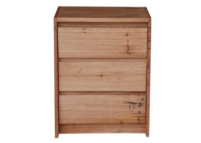 IRIS 3 DRAWER BEDSIDE TABLE